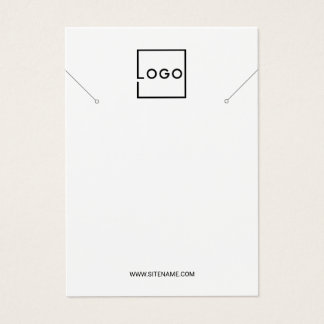 Cartes De Visite Custom Business Logo Necklace Display Cards
