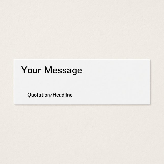 Cartes De Visite Customise-Le ! Marque-page (Devant)