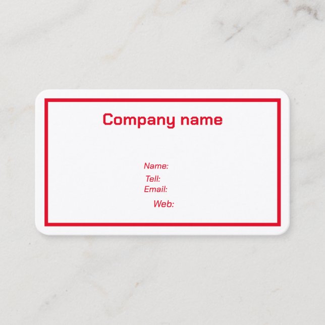 Cartes de visite Customisés (Devant)