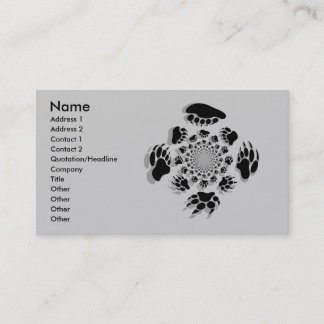 Cartes de visite customisés d'ours