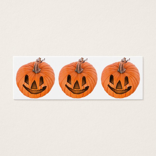 Cartes De Visite Cute Little Halloween Jack-o-Lanterns (Devant)