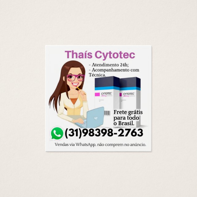 Cartes De Visite Cytotec Misoprostol compra segura (Devant)