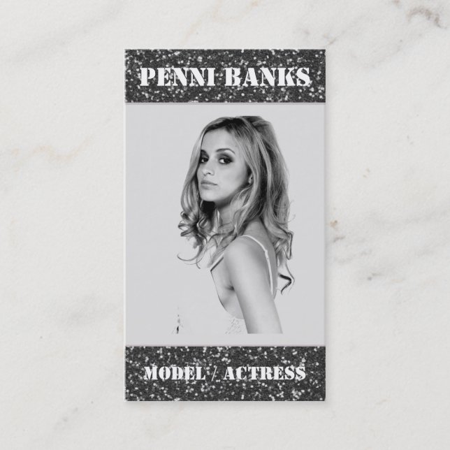 Cartes de visite d'actrice de modèle de parties (Devant)