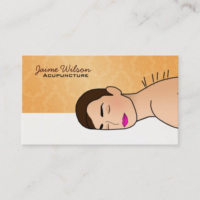 Cartes de visite d'acuponcture (Devant)