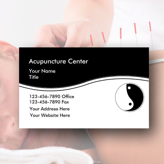 Cartes de visite d'acupuncture (Créateur téléchargé)