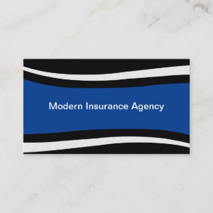 Cartes de visite d'agence d'assurance moderne