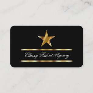 Cartes de visite d'agence de talents
