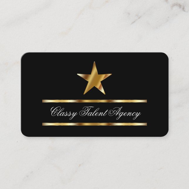 Cartes de visite d'agence de talents (Devant)