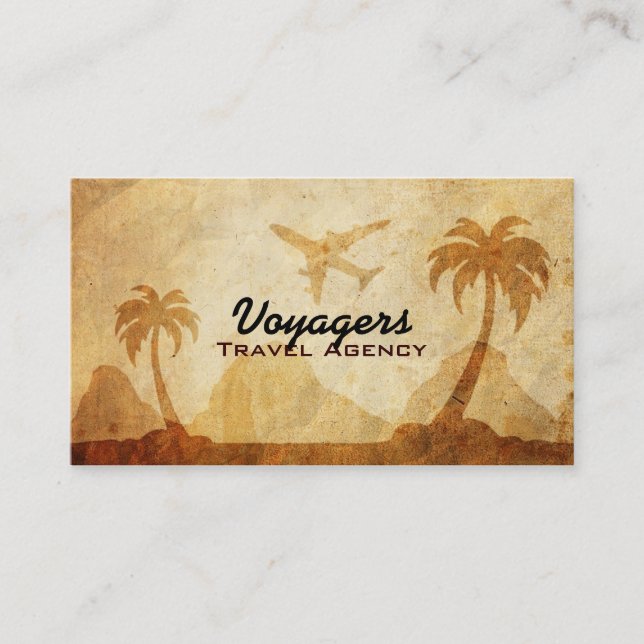 Cartes de visite d'agence de voyages (Devant)