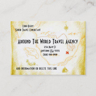 Cartes de visite d'agence de voyages