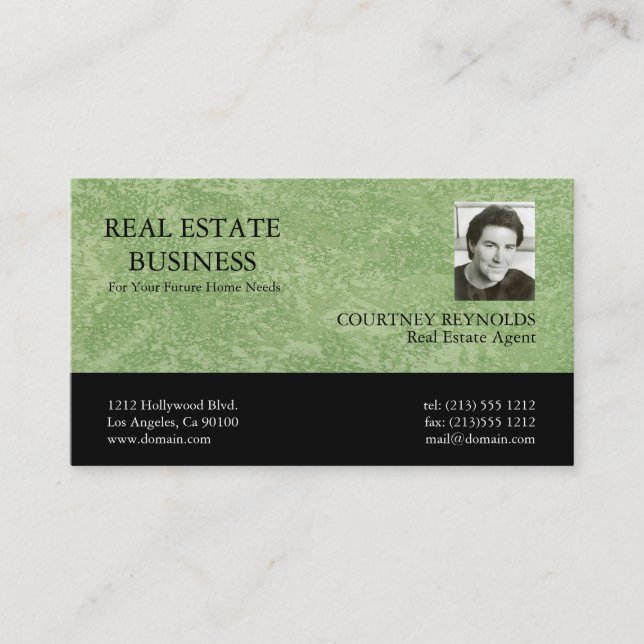 Cartes de visite d'agent immobilier Marmorino (Devant)