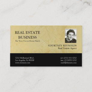 Cartes de visite d'agent immobilier Soleil toscan