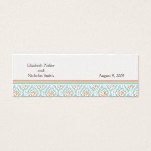 Cartes De Visite Damask Wallpaper Floral Mariage Website Card