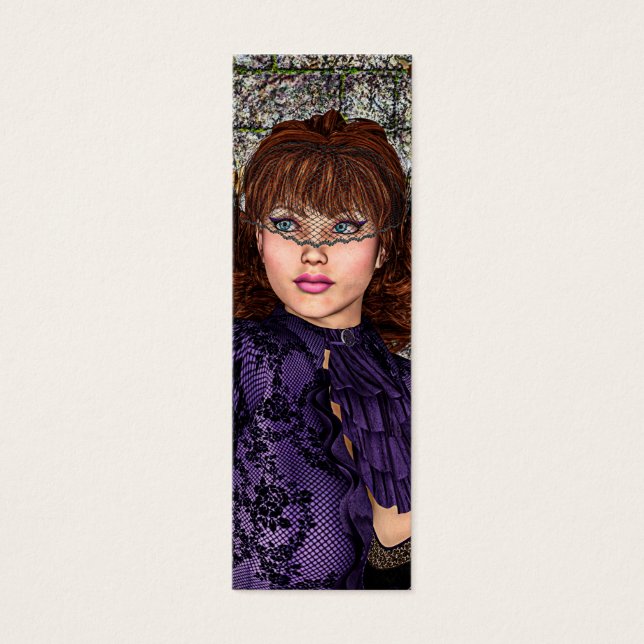 Cartes De Visite Dame en violet (Devant)