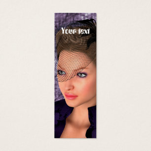 Cartes De Visite Dame en violet