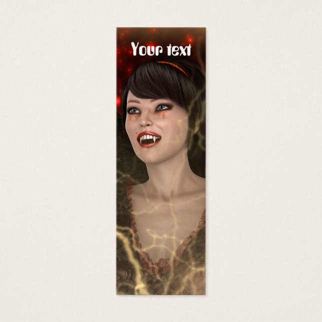 Cartes De Visite Dame Vampire (Devant)