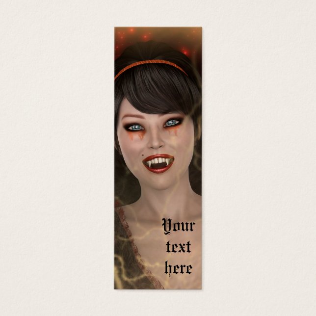 Cartes De Visite Dame Vampire (Devant)