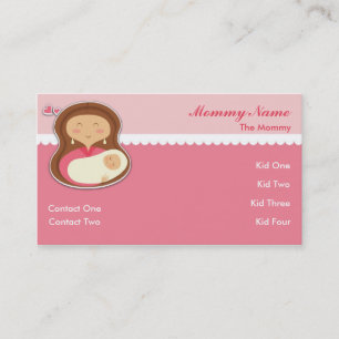 Cartes de visite d'amour de bébé