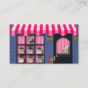 Cartes de visite d'amusement de magasin de
