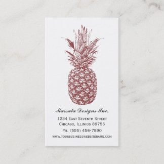 Cartes de visite d'ananas