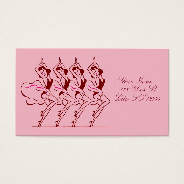 Cartes De Visite Dancing Girls Thunder_Cove (Devant)