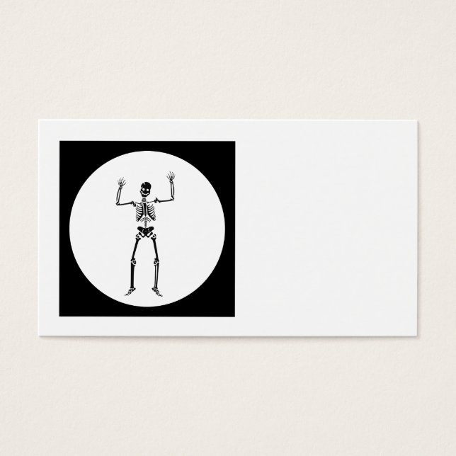 Cartes De Visite Dancing Skeleton (Devant)