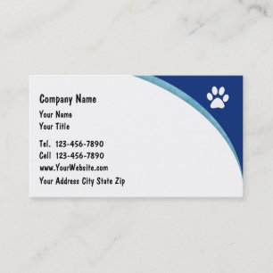 Cartes de visite d'animal familier