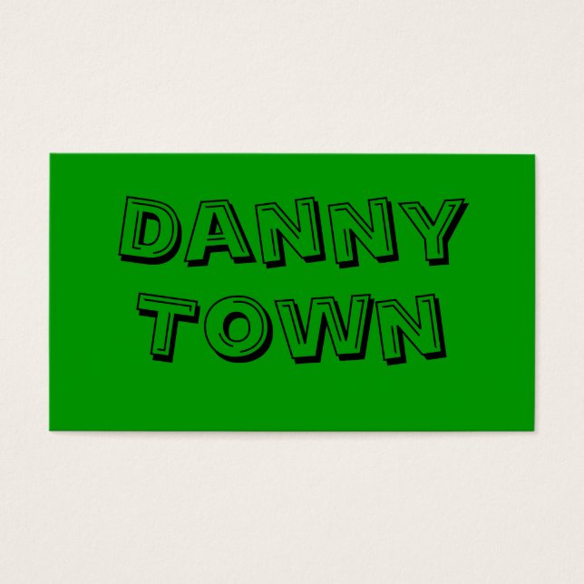 Cartes De Visite Danny, Town (Devant)