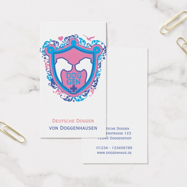 Cartes De Visite Danois (Bureau)