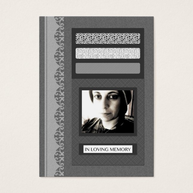 Cartes De Visite dans les annonces de service funéraire de mémoire  (Devant)