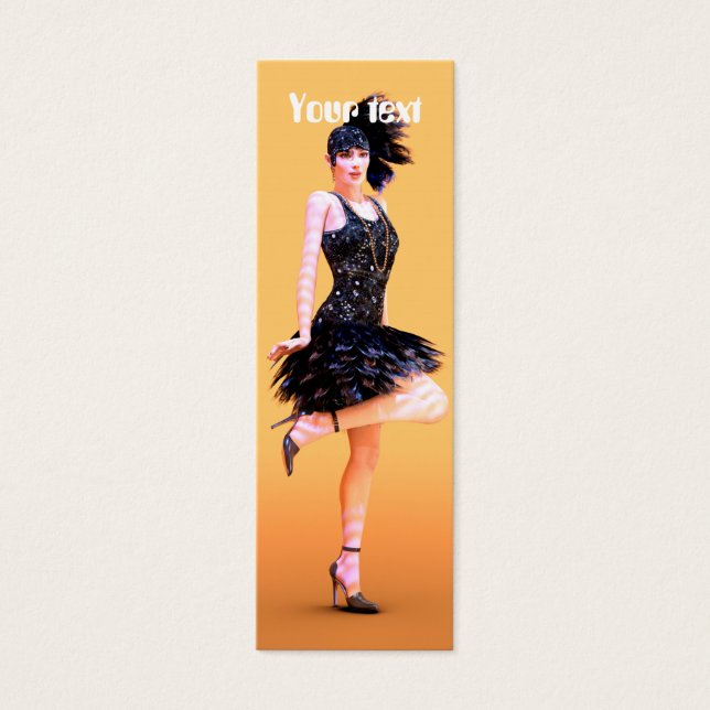 Cartes De Visite Danse Flapper (Devant)