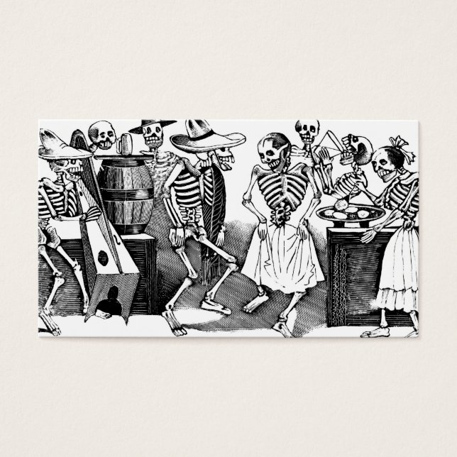 Cartes De Visite "Danser le Jarabe dans l'autre monde" (Devant)