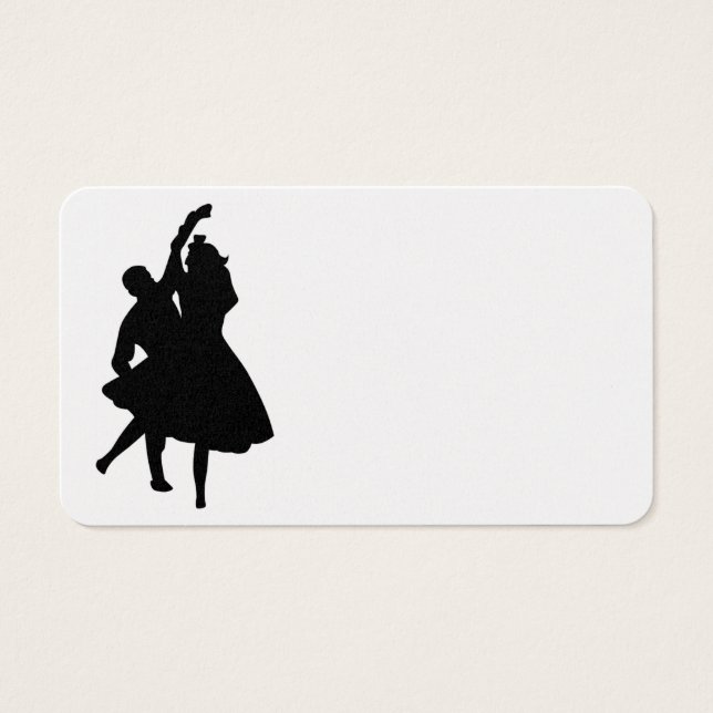 CARTES DE VISITE DANSEURS ILHOUETTE (Devant)