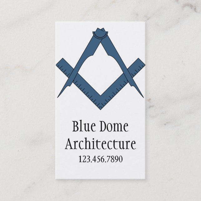 Cartes de visite d'architecte d'architecture moder (Devant)