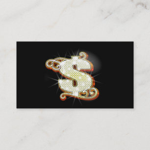 Cartes de visite d'argent de Bling