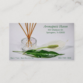 Cartes de visite d'aromathérapie