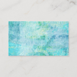 Cartes de visite d'art Abstrait Turquoise Aqua Blu