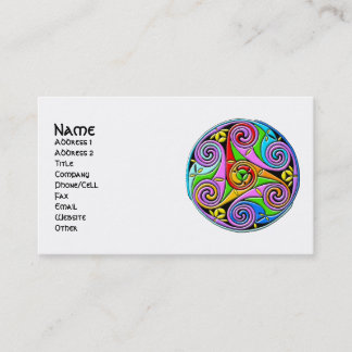 Cartes de visite d'art celtique personnalisables