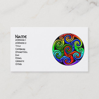 Cartes de visite d'art celtique personnalisables