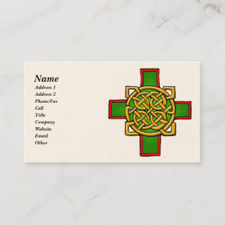 Cartes de visite d'art celtique personnalisables