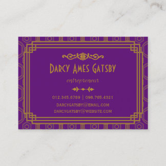 Cartes de visite d'art déco