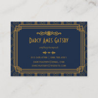 Cartes de visite d'art déco