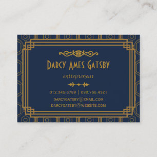 Cartes de visite d'art déco