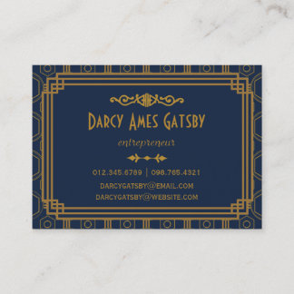Cartes de visite d'art déco