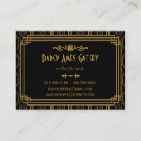 Cartes de visite d'art déco