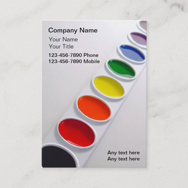 Cartes de visite d'artiste (Devant)