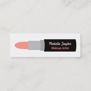 Cartes de visite d'artiste en maquillage à lèvre m