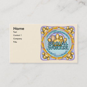 Cartes de visite d'assistant social