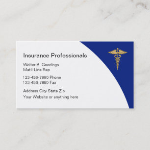 Cartes de visite d'assurance maladie