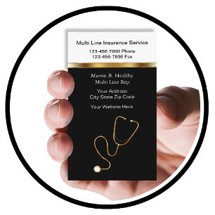 Cartes de visite d'assurance Médicales